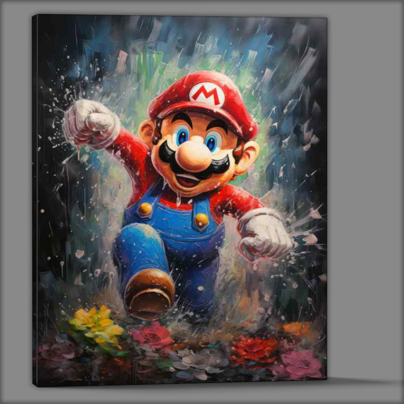 Buy Canvas : (Pallet knife painting of mario)
