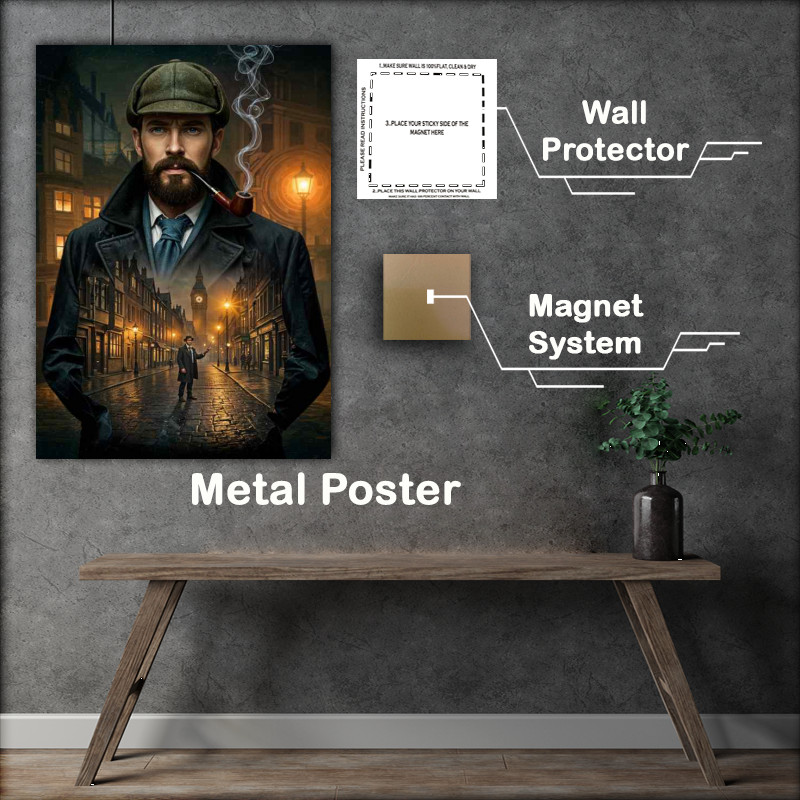 Buy Metal Poster : (Sherlock homes and dr watson)