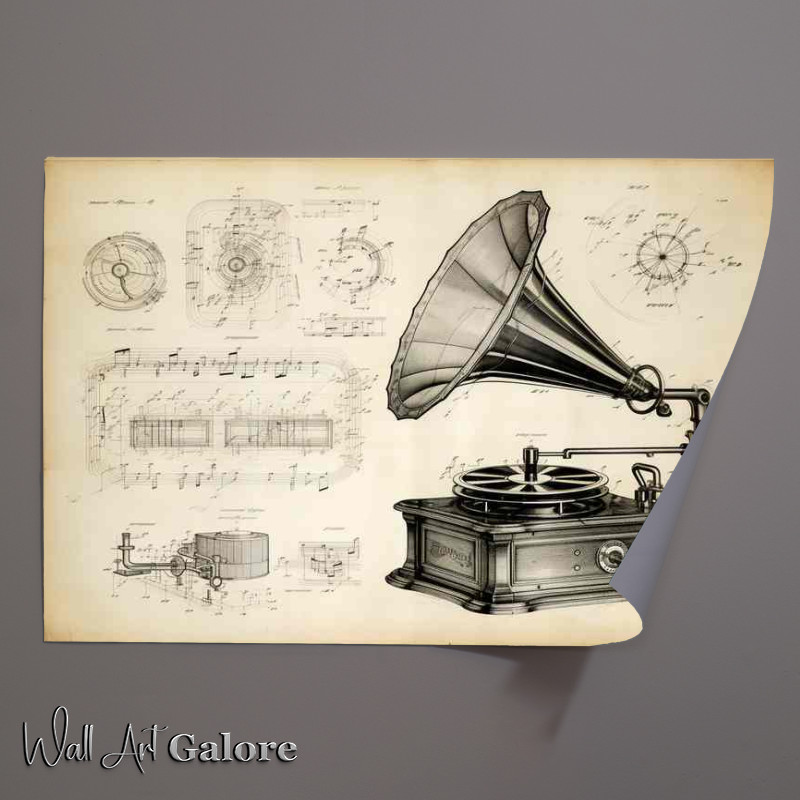 Buy Unframed Poster : (Nostalgic Echoes of Musical History old school music)