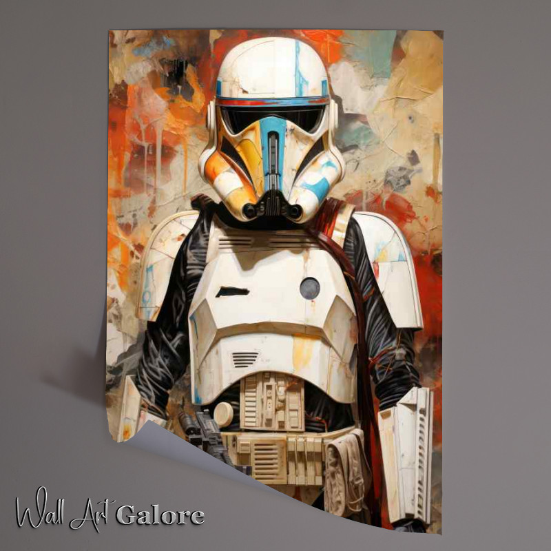 Buy Unframed Poster : (Storm trooper painted splash art style)