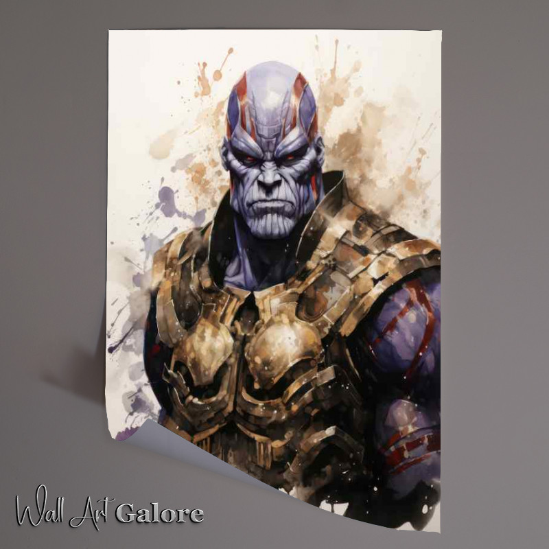 Buy Unframed Poster : (Thanos Japanese ink art style)