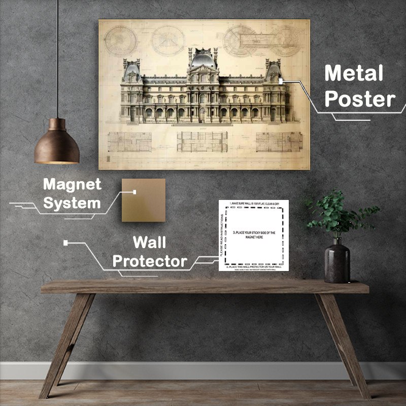 Buy Metal Poster : (Plans for art Paris)