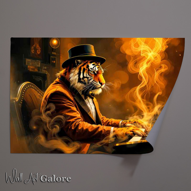 Buy Unframed Poster : (The lion king playing the piano)