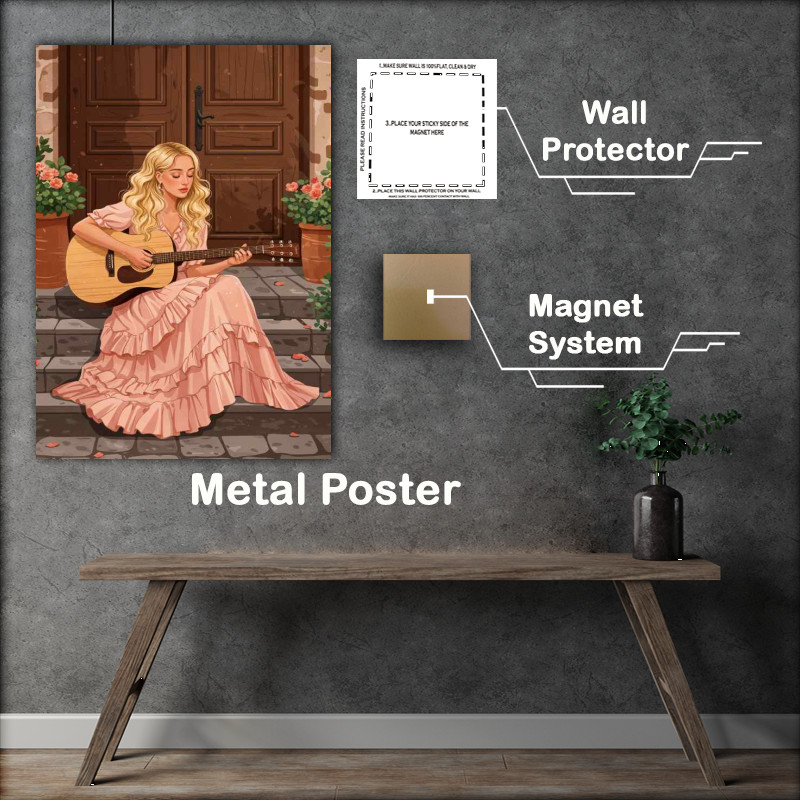Buy Metal Poster : (Girl and the guitar)