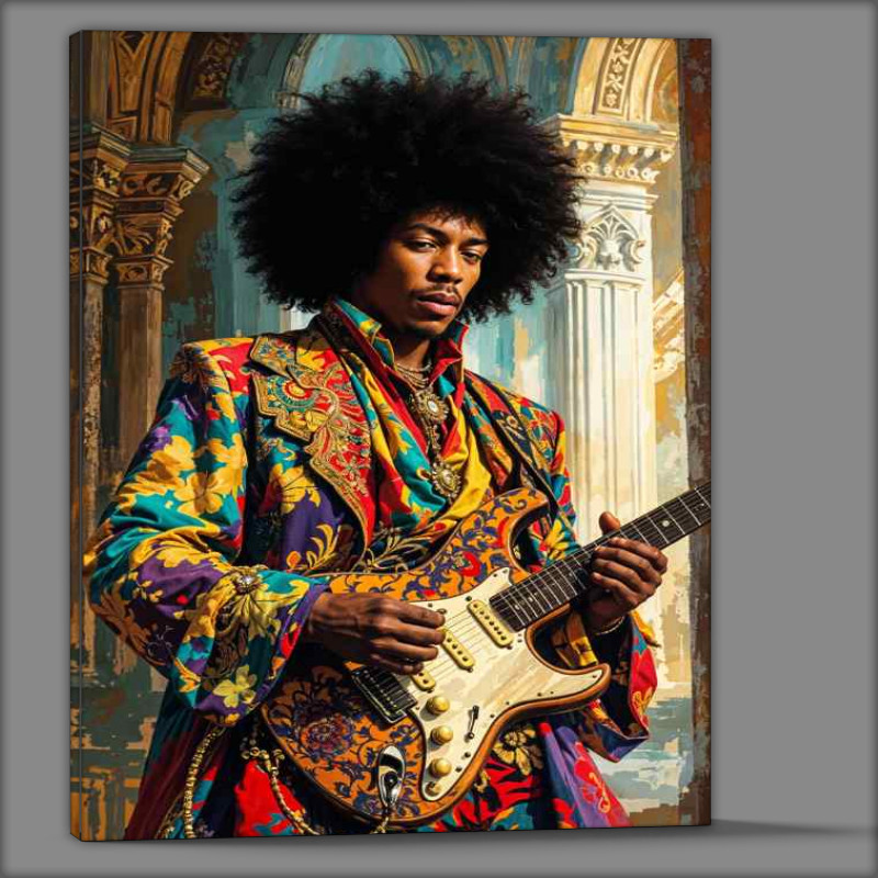 Buy Canvas : (Jimmy hendrix on the guitar)