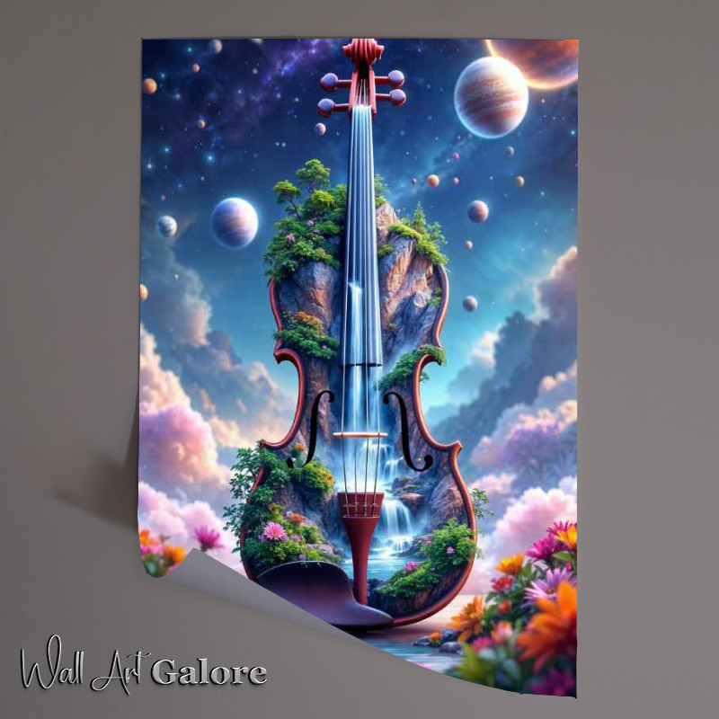 Buy Unframed Poster : (Music and narure violin)