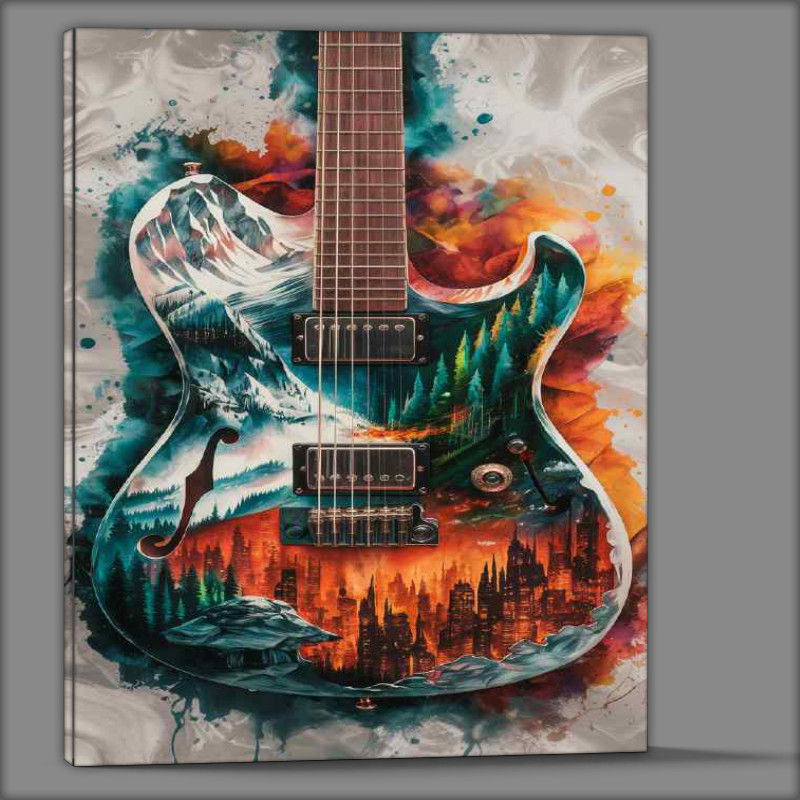 Buy Canvas : (Nature and musical guitar)