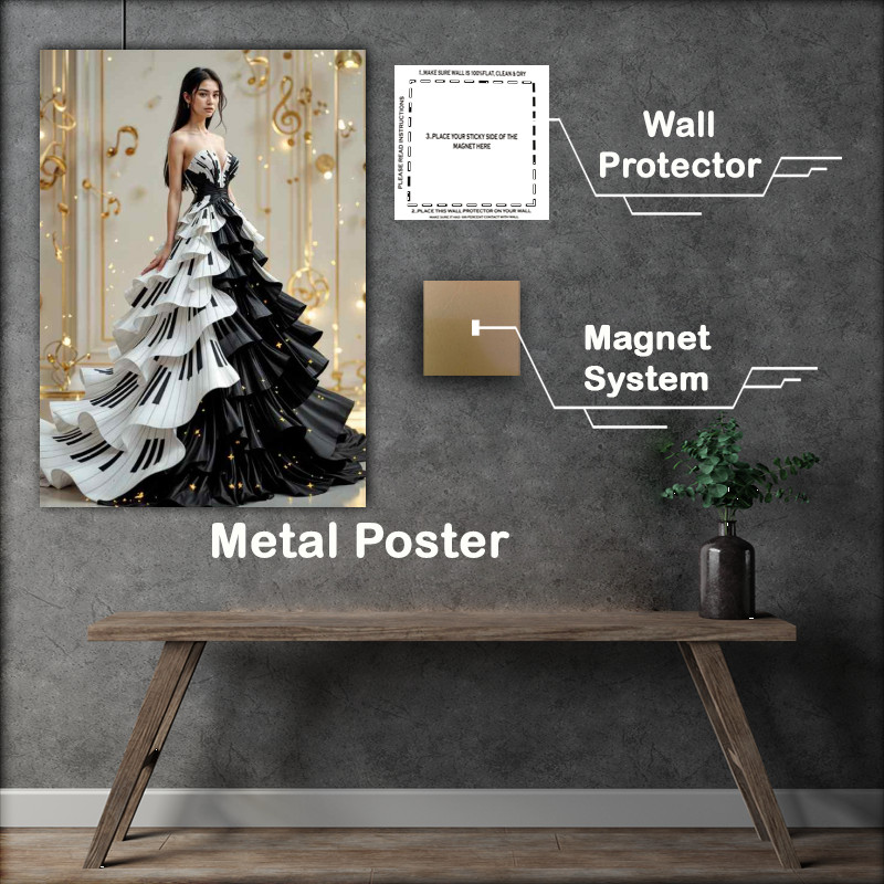 Buy Metal Poster : (The piano dress)