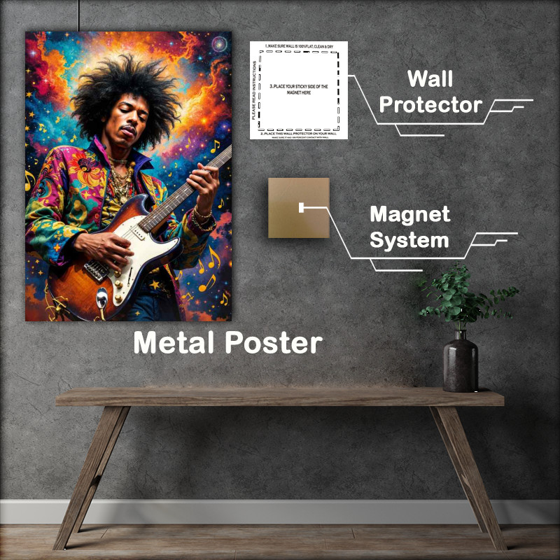Buy Metal Poster : (jimmy hendrix in concert)