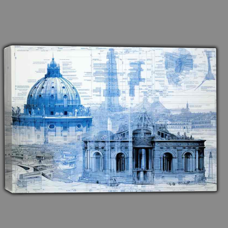 Buy Canvas : (Romes Treasures Iconic Landmarks)