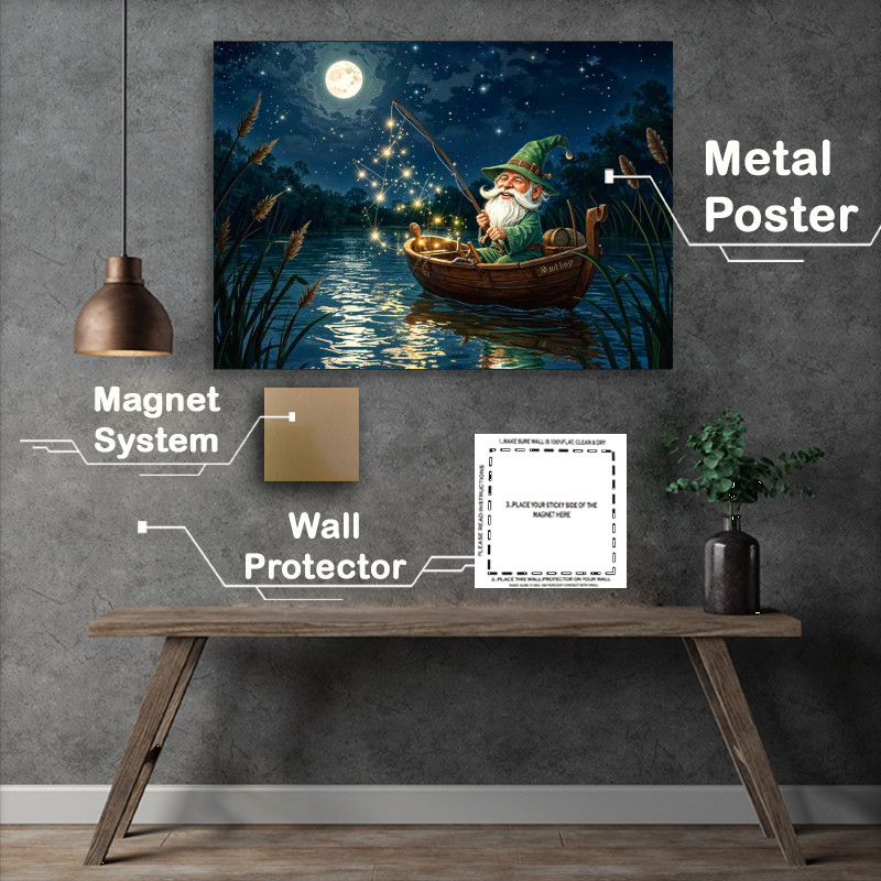 Buy Metal Poster : (Gnome gone fishine)