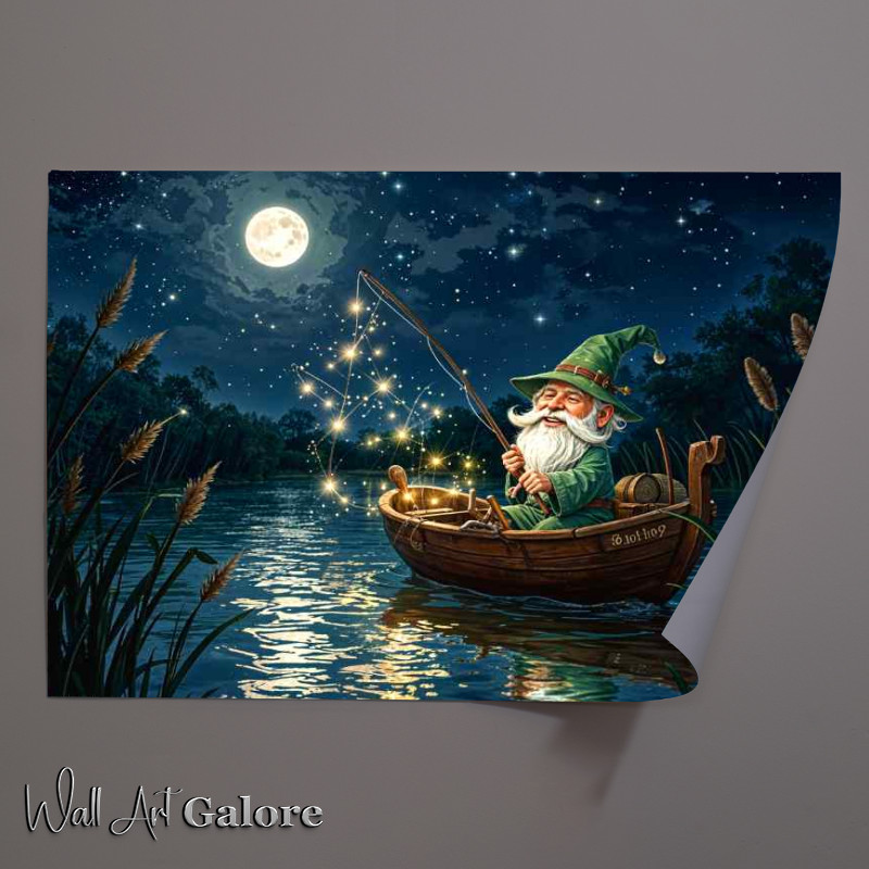 Buy Unframed Poster : (Gnome gone fishine)