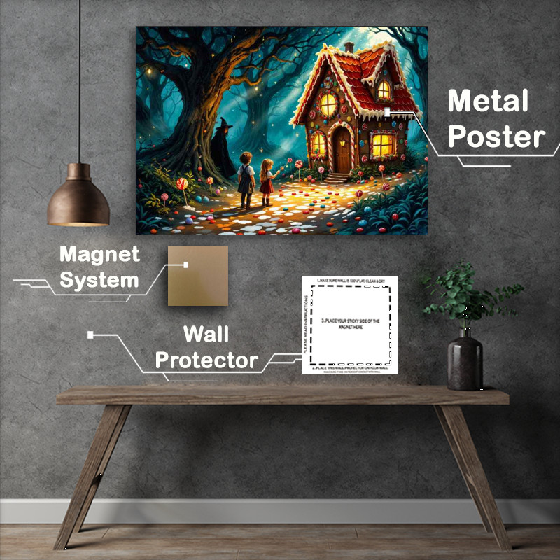 Buy Metal Poster : (House made of sweets)