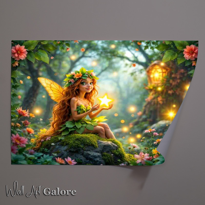 Buy Unframed Poster : (Little pixie fairy all bright)