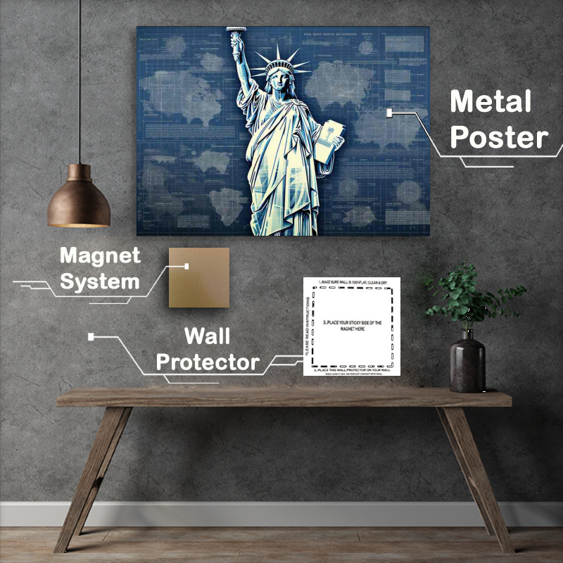 Buy Metal Poster : (Symbol of Freedom)
