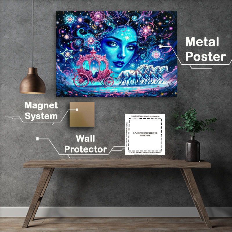Buy Metal Poster : (Princess horse and carriage)
