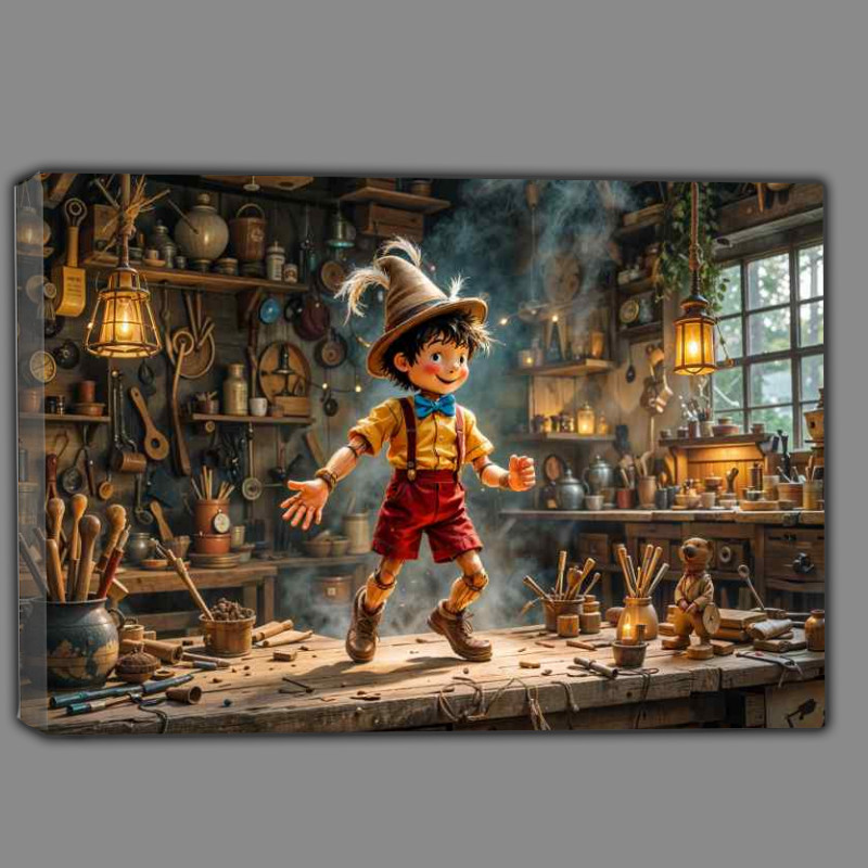 Buy Canvas : (The little wooden boy)