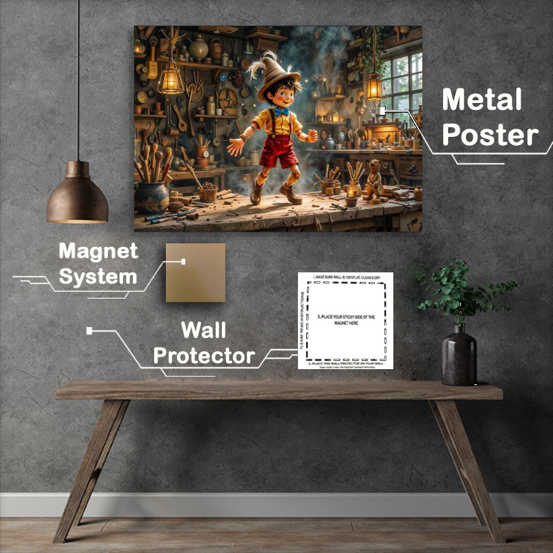 Buy Metal Poster : (The little wooden boy)