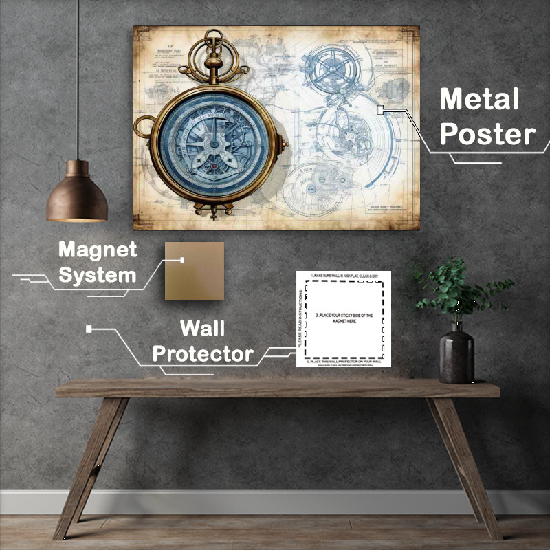 Buy Metal Poster : (Times Elegant Mechanical Dance)
