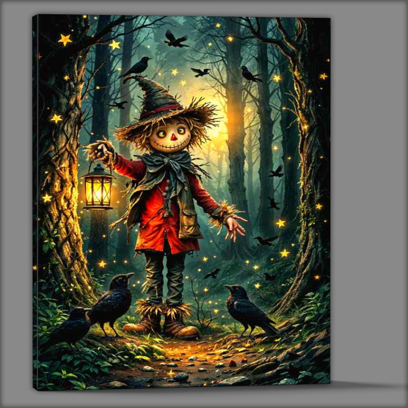 Buy Canvas : (Scarecrow in the woods)