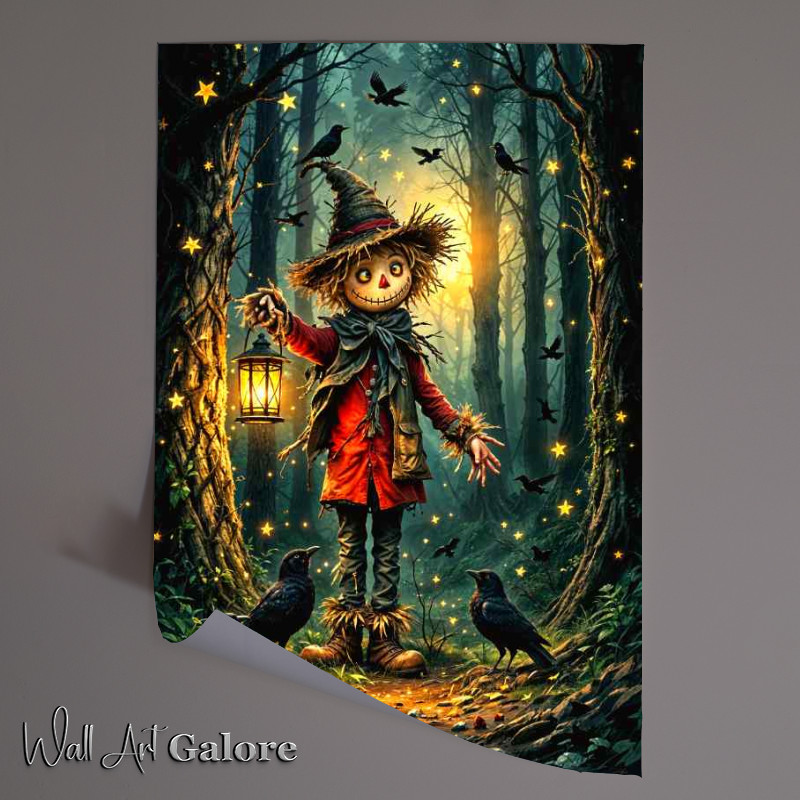 Buy Unframed Poster : (Scarecrow in the woods)