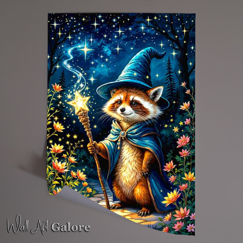 Buy Unframed Poster : (The wizzaard raccoon)