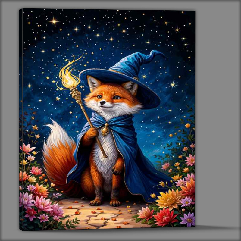 Buy Canvas : (The wizzaard red fox)