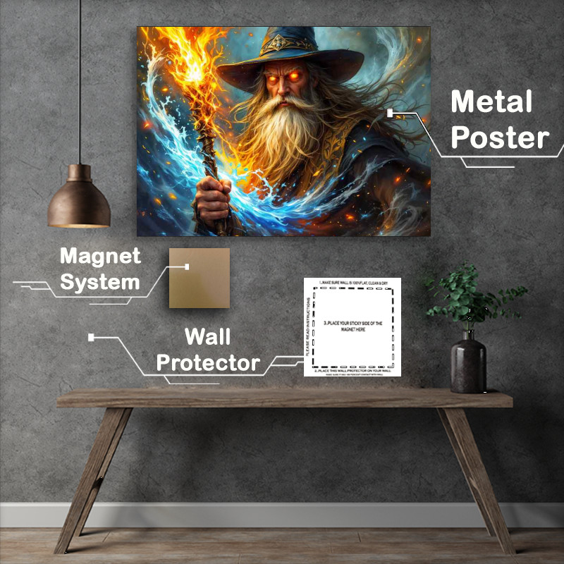 Buy Metal Poster : (Wizzard powerful spells)