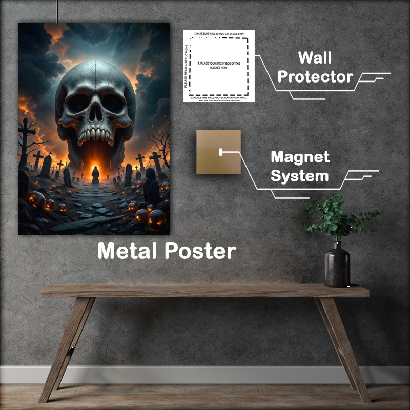 Buy Metal Poster : (Enter into skull mountain)