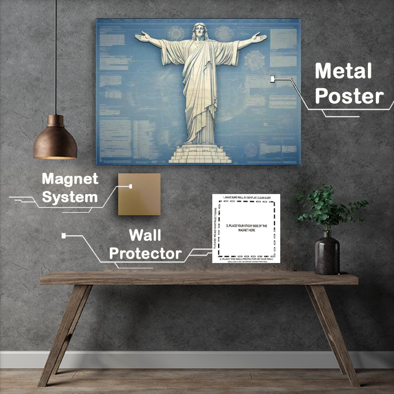 Buy Metal Poster : (Watching over Rio)