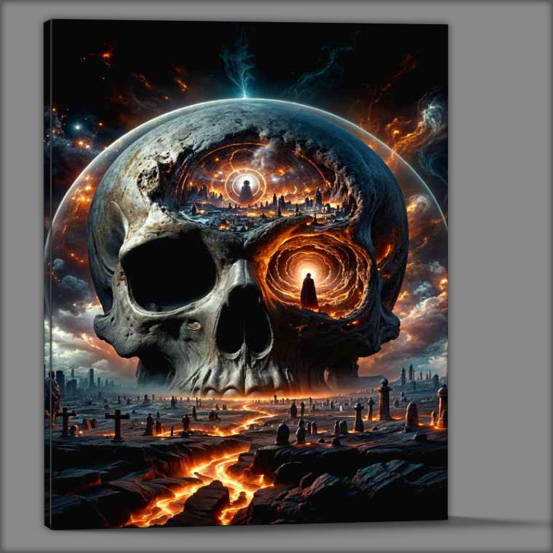 Buy Canvas : (Skull of the future vally)