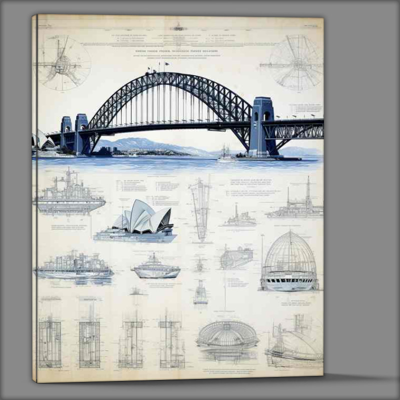 Buy Canvas : (Australian harbour delights)