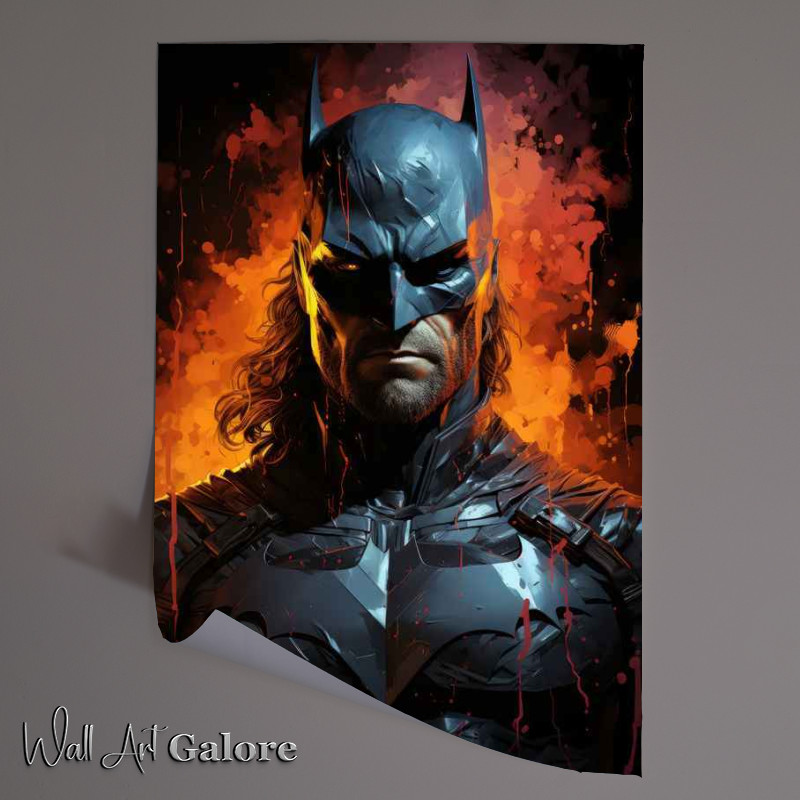 Buy Unframed Poster : (Intergalactic War batman painted style)