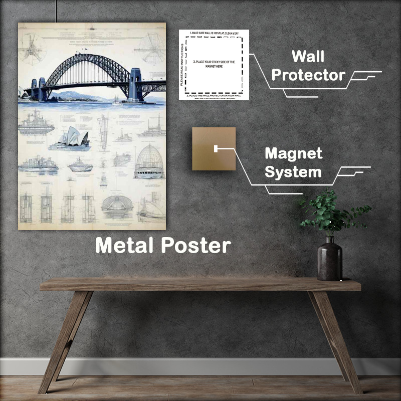 Buy Metal Poster : (Australian harbour delights)