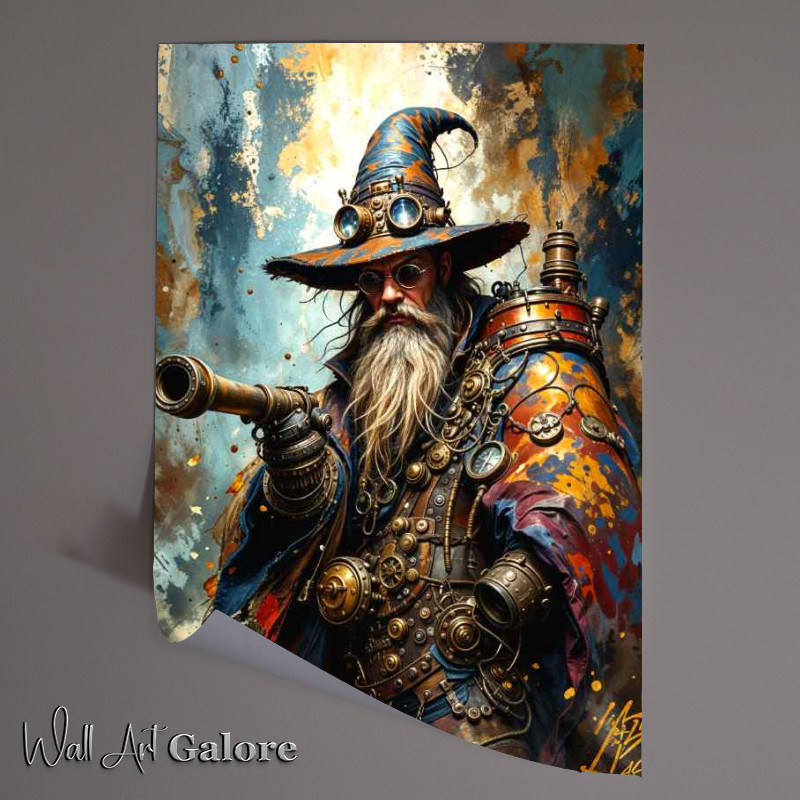 Buy Unframed Poster : (The futuristic retro punk hunter)