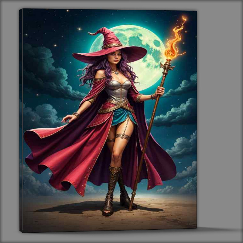 Buy Canvas : (The witch dressed for a party)