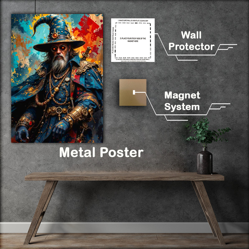 Buy Metal Poster : (The wizzard from the future)