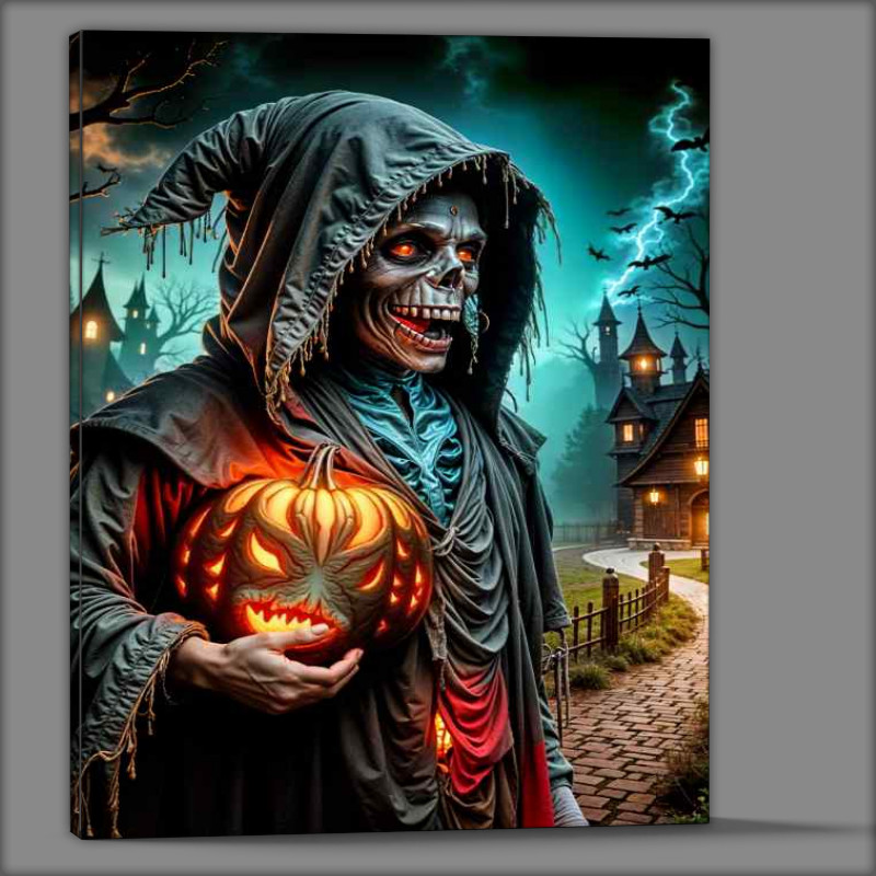 Buy Canvas : (haloween reaper trick or treat)