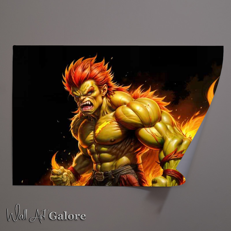 Buy Unframed Poster : (Blanka style street fighter)