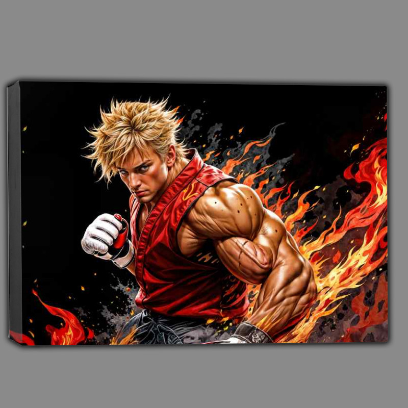 Buy Canvas : (Ken street fighter style dark fantasy)