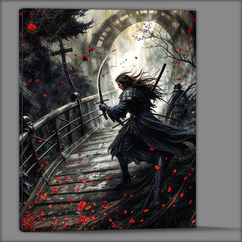 Buy Canvas : (Dark and mysterious warrior)