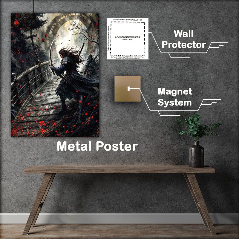 Buy Metal Poster : (Dark and mysterious warrior)