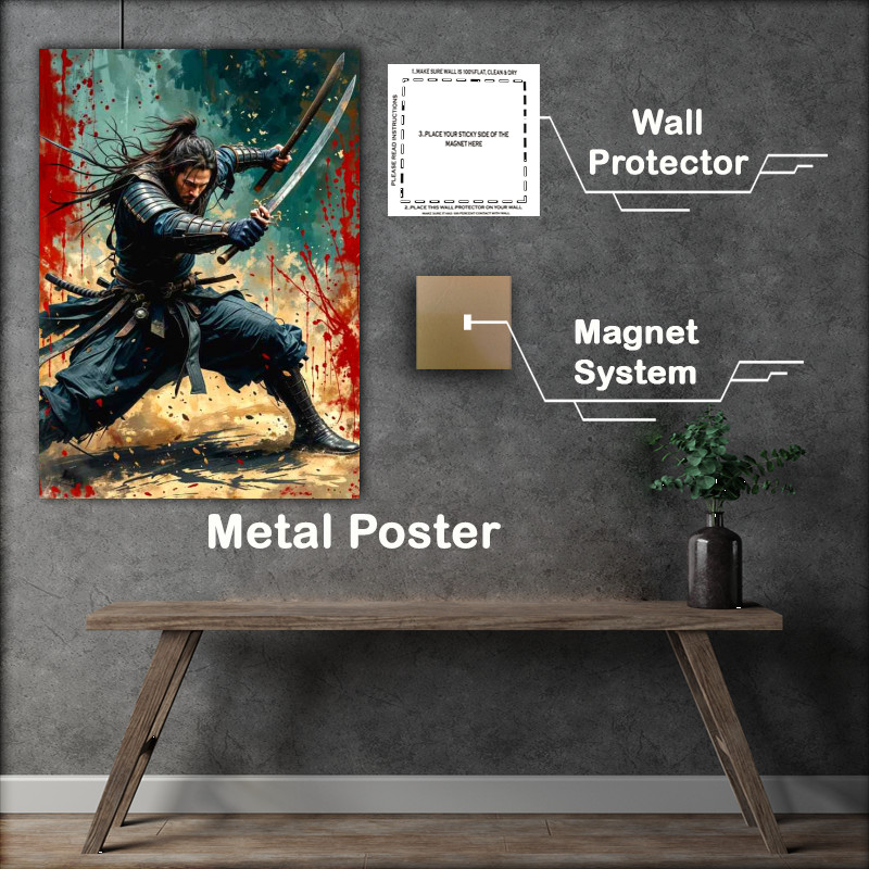 Buy Metal Poster : (Keanu reaves as a master samurai warrior)