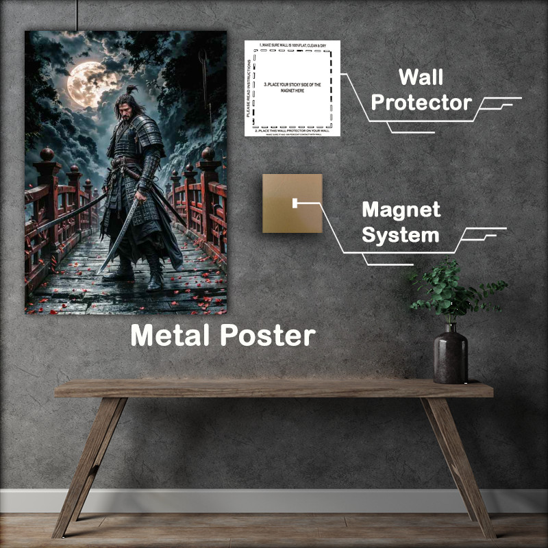 Buy Metal Poster : (Keanu reaves in a samurai warrior mode)
