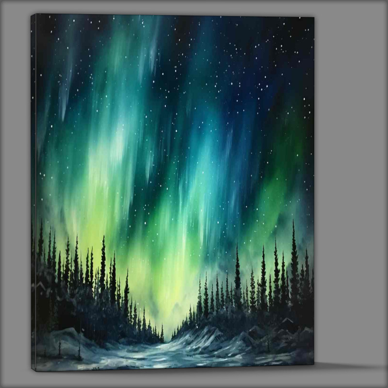 Buy Canvas : (Auroras Canvas Riverbanks Starry Euphony)