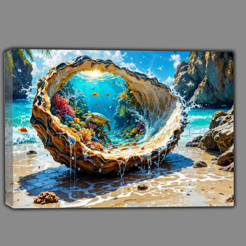 Buy Canvas : (Seashell by the mountains)
