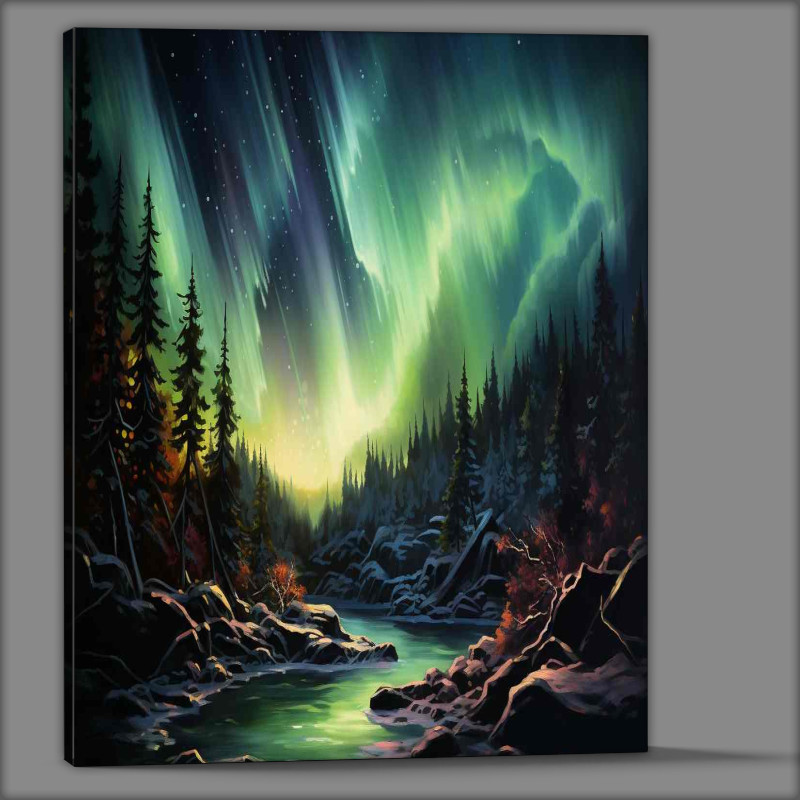 Buy Canvas : (Northern Lights Ethereal Display)