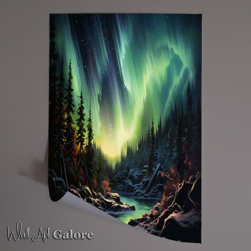 Buy Unframed Poster : (Northern Lights Ethereal Display)