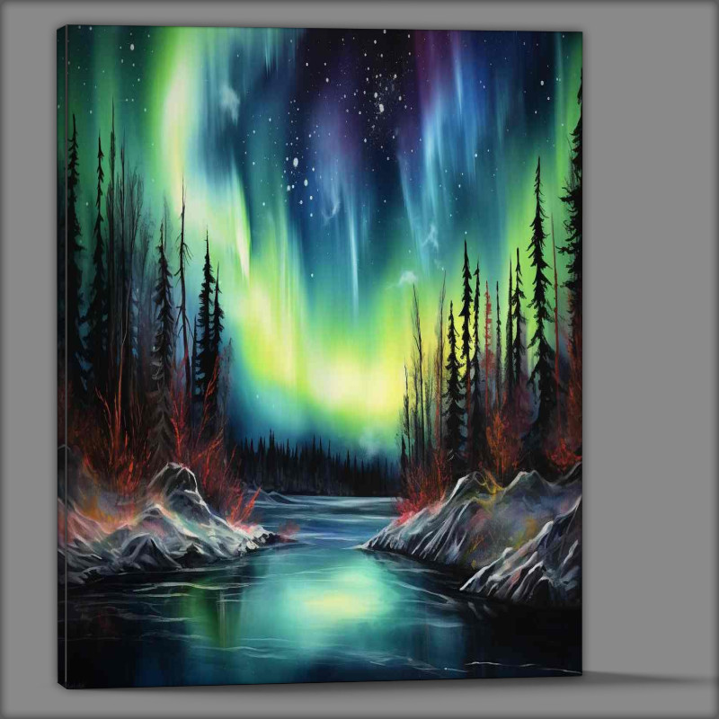 Buy Canvas : (Northern Lights River Waltz)