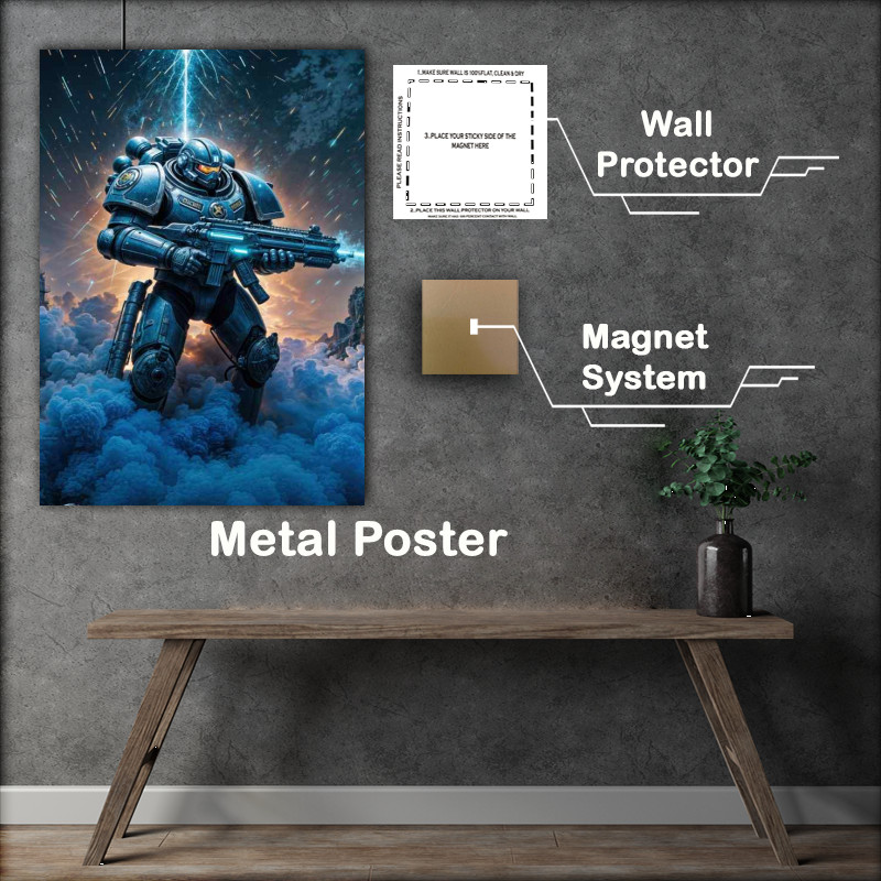 Buy Metal Poster : (Captain blake of the guardian task force)